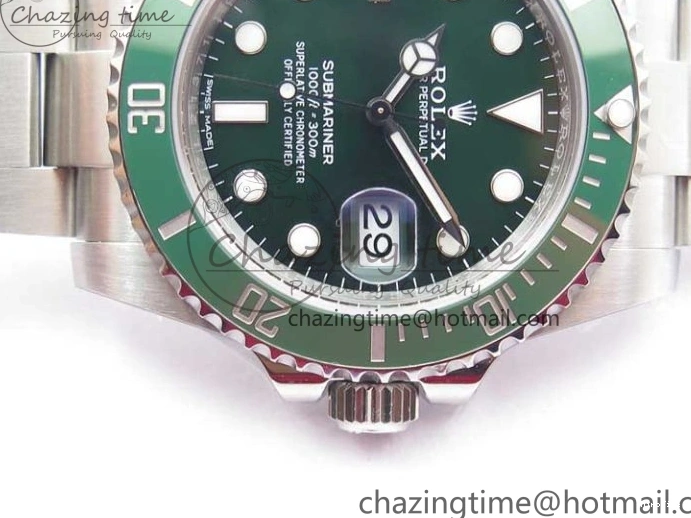 MiroTime 0523 Submariner 116610 LV Green Ceramic ZRF 1:1 Best Edition on SS Bracelet VR3135 (CF Bezel) EasyMatch 2761
